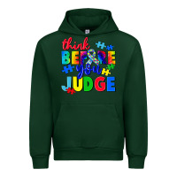 Forest Green think before you judge Urban Hoodie - CowGirlArtShop