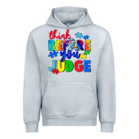Heather Grey think before you judge Urban Hoodie - CowGirlArtShop