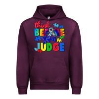 Mauve Wine think before you judge Urban Hoodie - CowGirlArtShop
