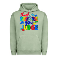Pigment Oil Green think before you judge Urban Hoodie - CowGirlArtShop