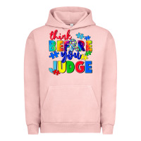 Pigment Salmon think before you judge Urban Hoodie - CowGirlArtShop