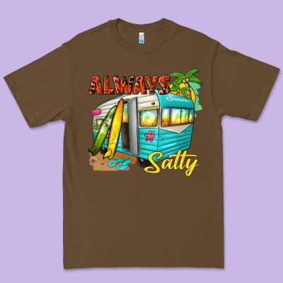 Always Salty With Caravan Premium Tee Designed By Texasbilliewilder