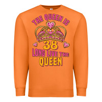 Carrot the queen is 38 long live the queen Premium Sweatshirt - Jasminsmagicworld