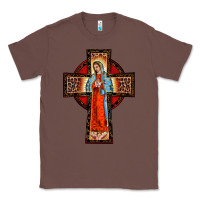 Chestnut lady of guadalupe leopard cross Classic Tee - BarkalooDesign