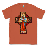 Lady Of Guadalupe Leopard Cross Classic Tee | Teevron