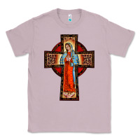 Lilac lady of guadalupe leopard cross Classic Tee - BarkalooDesign