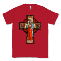 Red lady of guadalupe leopard cross Classic Tee - BarkalooDesign
