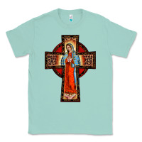 Seafoam lady of guadalupe leopard cross Classic Tee - BarkalooDesign
