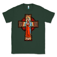 Sports Green lady of guadalupe leopard cross Classic Tee - BarkalooDesign
