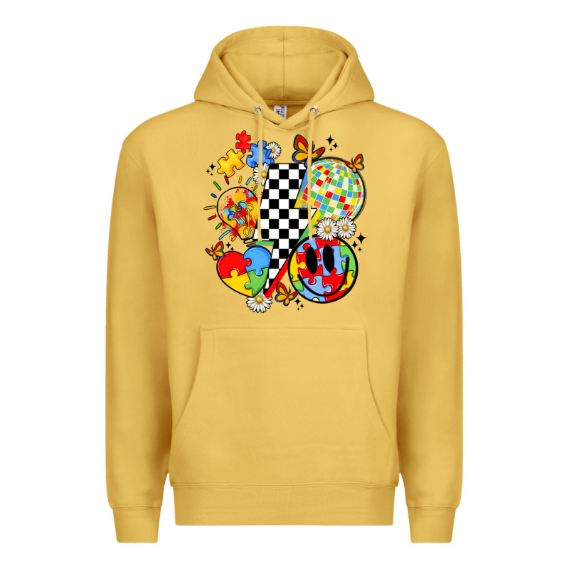 Retro Autism Awareness Premium Hoodie by JahusDesignShop | Teevron