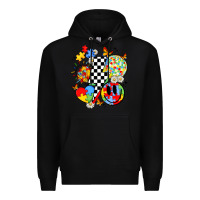 Black retro autism awareness Premium Hoodie - JahusDesignShop