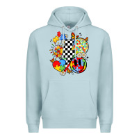 Blue Mist retro autism awareness Premium Hoodie - JahusDesignShop
