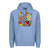 Colony Blue retro autism awareness Premium Hoodie - JahusDesignShop