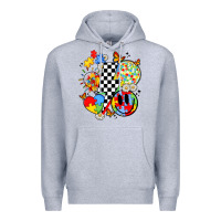 Heather Grey retro autism awareness Premium Hoodie - JahusDesignShop