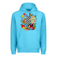 Ocean Blue retro autism awareness Premium Hoodie - JahusDesignShop