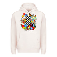 Pale Pink retro autism awareness Premium Hoodie - JahusDesignShop