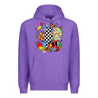 Purple retro autism awareness Premium Hoodie - JahusDesignShop