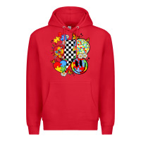 Red retro autism awareness Premium Hoodie - JahusDesignShop