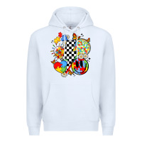 White retro autism awareness Premium Hoodie - JahusDesignShop