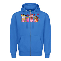 Boss Lady Coffee Cups Zipper Hoodie | Teevron