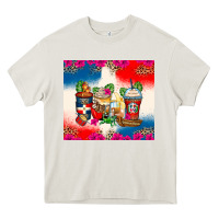 Cream dominican republic coffee cups Heavy Core Tee - Zillion Design Studio