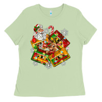 Matcha christmas cassette tapes Ladies Tee - Zillion Design Studio