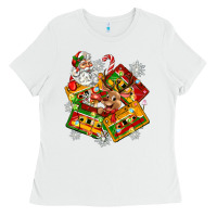White christmas cassette tapes Ladies Tee - Zillion Design Studio