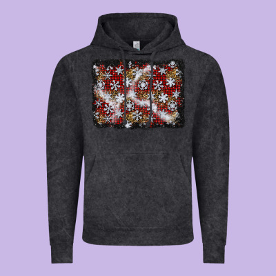 Christmas Snow Crystals Background Vintage Hoodie Designed By Bundleandbundleshop
