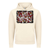 Vintage Artic christmas snow crystals background Vintage Hoodie - BundleAndBundleShop