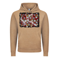 Vintage Coffee christmas snow crystals background Vintage Hoodie - BundleAndBundleShop