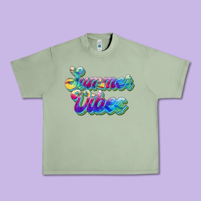 Summer Vibes Urban Heavy Tee Designed By Jahusdesignshop