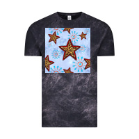 Cloud Black 4th of july leopard star seamless pattern Vintage Tee - BundleAndBundleShop