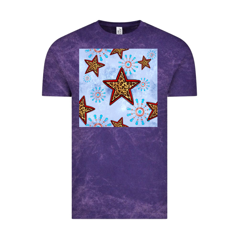 4th Of July Leopard Star Seamless Pattern Vintage Tee by BundleAndBundleShop | Teevron