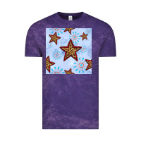 Cloud Purple 4th of july leopard star seamless pattern Vintage Tee - BundleAndBundleShop