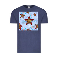Vintage Denim 4th of july leopard star seamless pattern Vintage Tee - BundleAndBundleShop