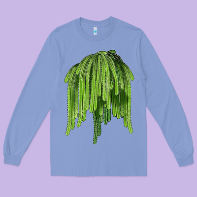 Selenicereus Cactus Long Sleeve Tee Designed By Lillyallendesigns