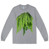 Heather Grey Selenicereus Cactus Long Sleeve Tee - LillyAllenDesigns