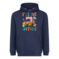Navy i'll be in my office Heavyweight Hoodie - Artiststas
