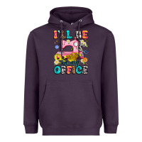 Plum i'll be in my office Heavyweight Hoodie - Artiststas