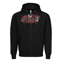 Black blessed Zipper Hoodie - NancyCooperArtShop