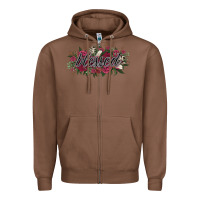 Chestnut blessed Zipper Hoodie - NancyCooperArtShop