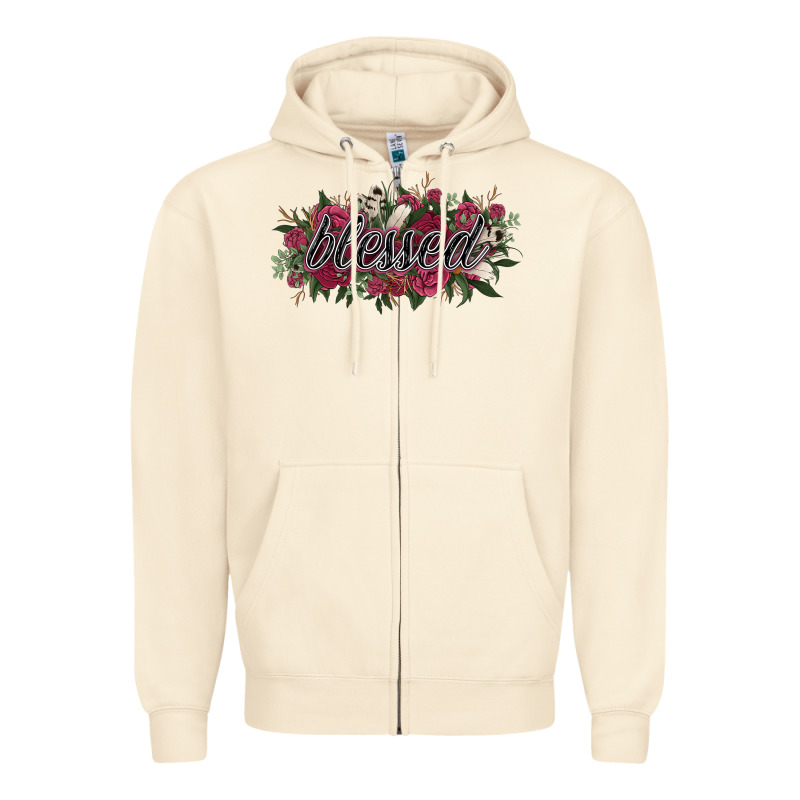 Blessed Zipper Hoodie by NancyCooperArtShop | Teevron