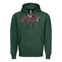 Sports Green blessed Zipper Hoodie - NancyCooperArtShop