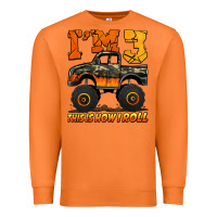 Carrot i'm three this is how i roll monster truck birthday Premium Sweatshirt - Jasminsmagicworld