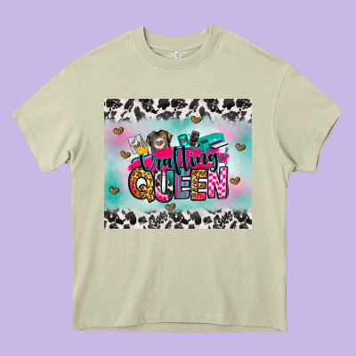 Crafting Queen Heavy Core Tee Designed By Zillion Design Studio