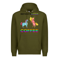 Army Green Before After Coffee Premium Hoodie - Bettercallsaul