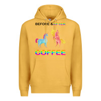 Mustard Before After Coffee Premium Hoodie - Bettercallsaul