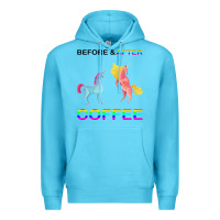 Ocean Blue Before After Coffee Premium Hoodie - Bettercallsaul