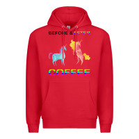 Red Before After Coffee Premium Hoodie - Bettercallsaul
