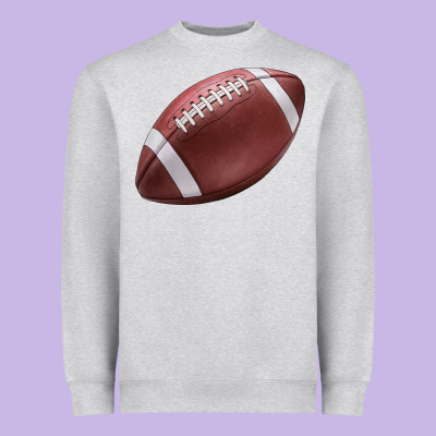 Football Ball Heavyweight Sweatshirt Designed By Jahusdesignshop